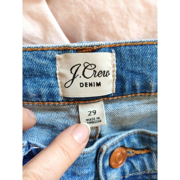 JCrew Denim Toothpick 9 Women's Light Blue Jeans 29 ankle - Picture 3 of 8